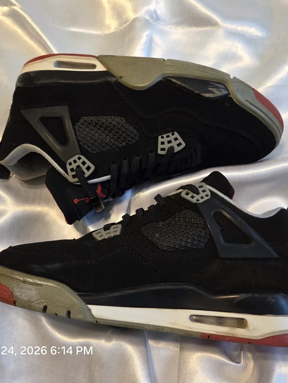 Air Jordan Men's Blk/Red Sneakers